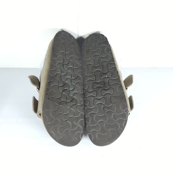 BIRKENSTOCK Women's Arizona US6 EU37 Taupe Suede 2 Straps Slide Sandals Shoes - Picture 9 of 16